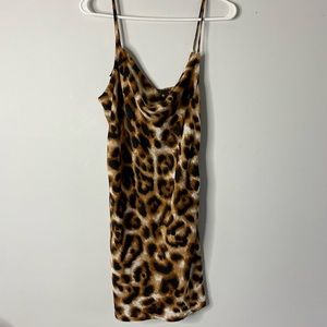 Forever 21 women’s Cheetah Mini Slip Dress